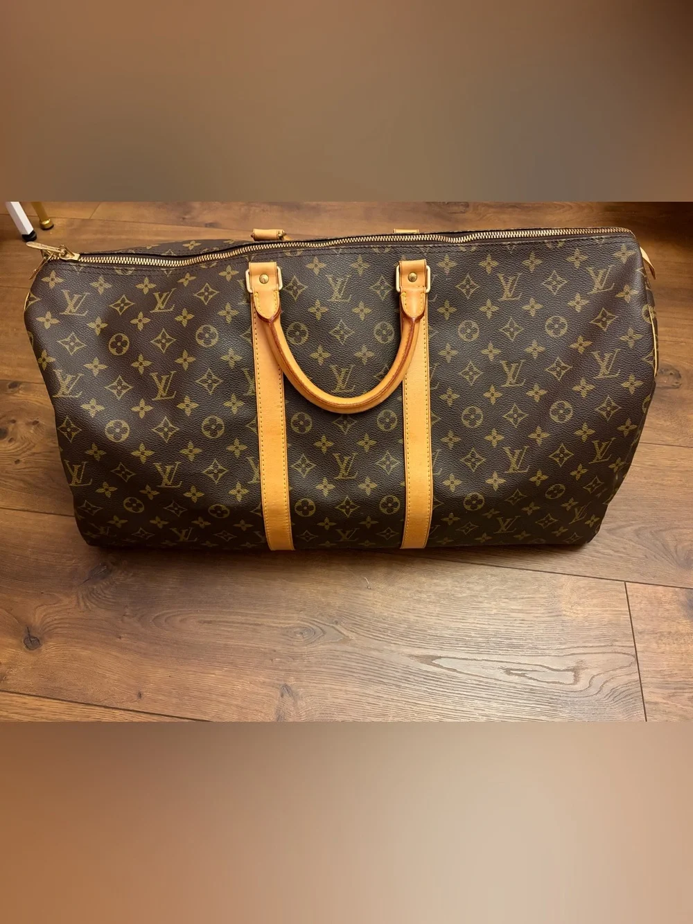 Louis Vuitton Keepall 55 Monogram Travel Duffel Bag SP0988 Made in France Vtg - Picture 1 of 8